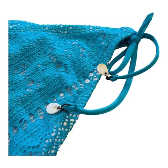 Bleu Rod Beattie Side-Tie Crochet Bikini Bottom in Blue Lagoon NWT - Picture 5 of 6
